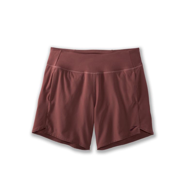 Brooks Women's Chaser 7 Running Shorts - Burgundy/Terracotta (YSEL16952)